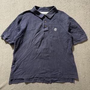 Timberland Embroidered Logo Polo Navy Blue Large Men’s